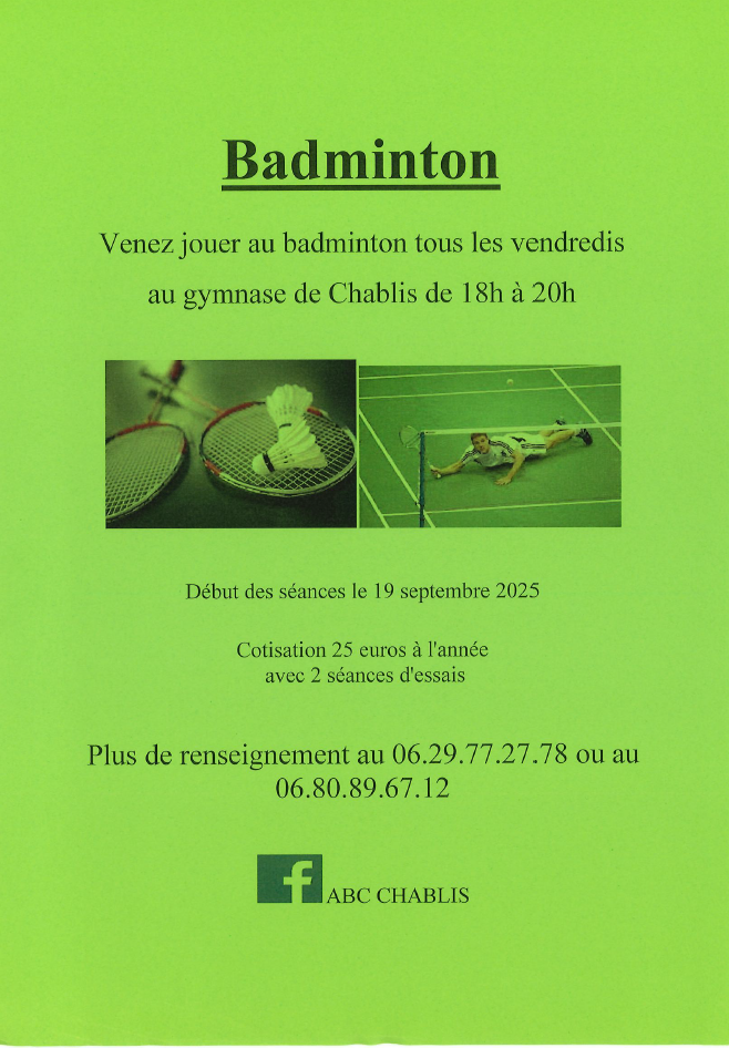 AFFICHE VERTE ANNONCE REPRISE DES COURS AU 19 09 25