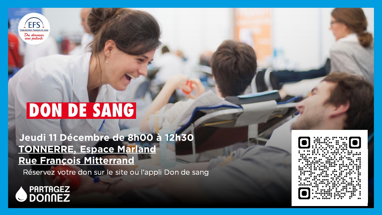 affiche EFS annoce don du sang du 11/12/25